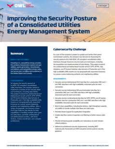 Improving the Security of a Consolidated Utilities Management System