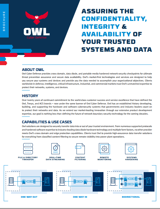 Owl Cyber Defense - Assuring the Confidentiality, Integrity ...